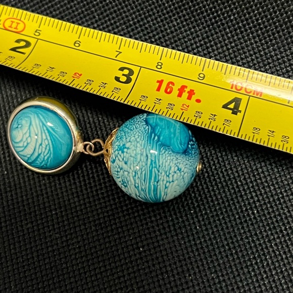 Post dangle earrings. Earth Vibe. - Picture 2 of 8